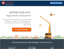 Tablet Screenshot of animal-club.com